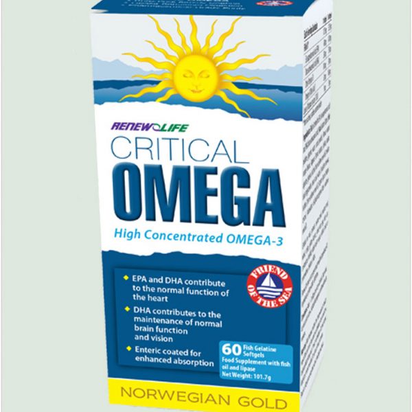 Norwegian Gold Critical Omega 60 fish gel