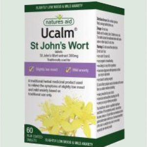 Ucalm 300mg (St. John's Wort) 60 tablets